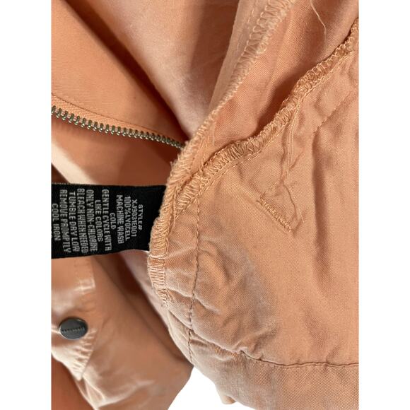 Sanctuary Women's Size Medium Light Pink Soft 100% Lyocell Moto Jacket - Picture 5 of 7